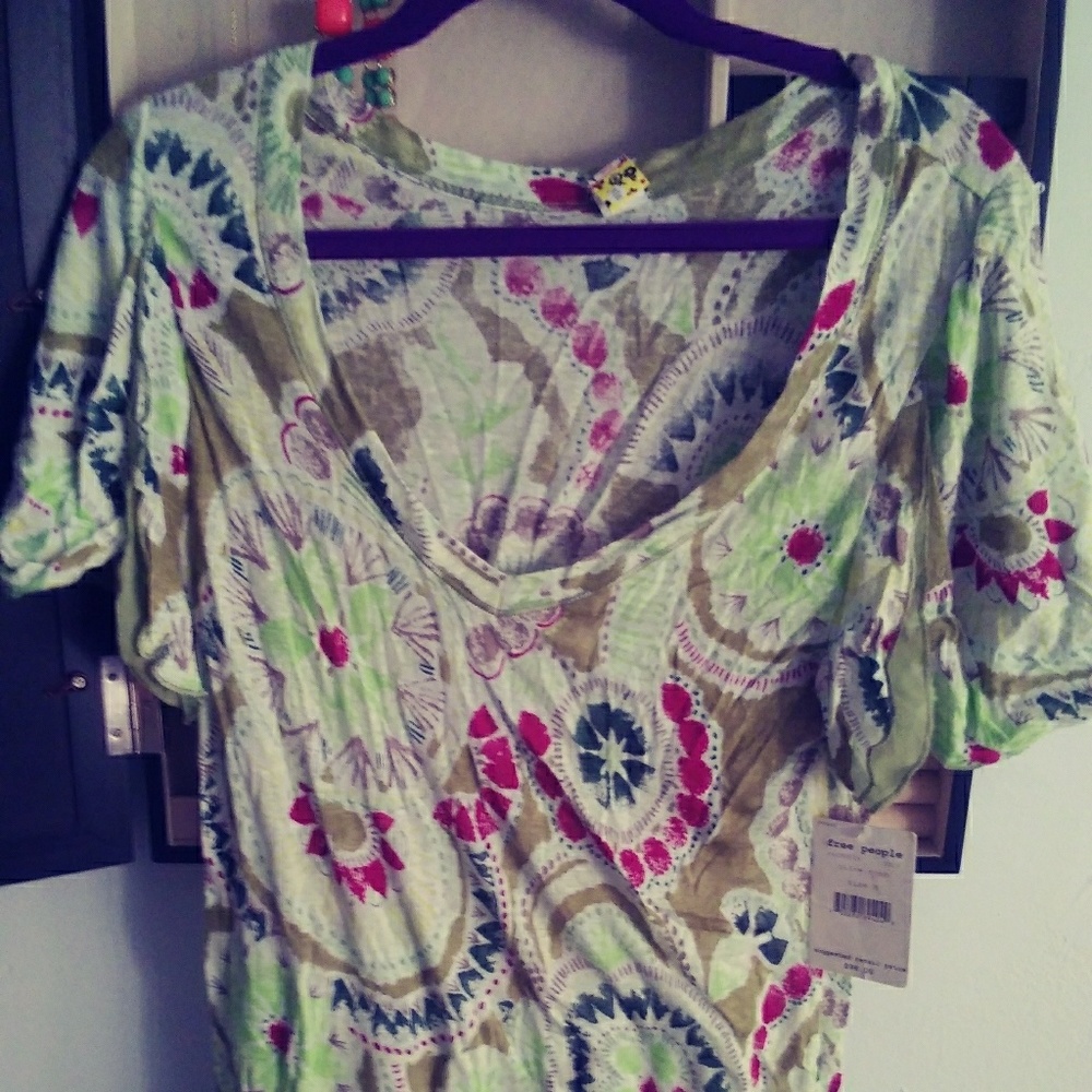 Free people short sleeve shirt
